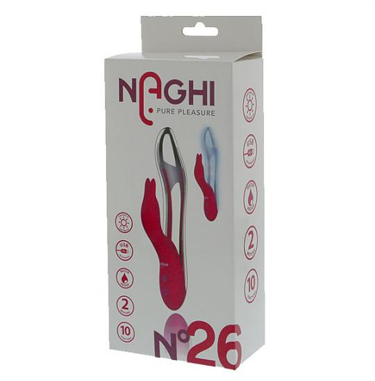 Вибромассажер-фаллоимитатор Naghi Pure Pleasure цвет красный