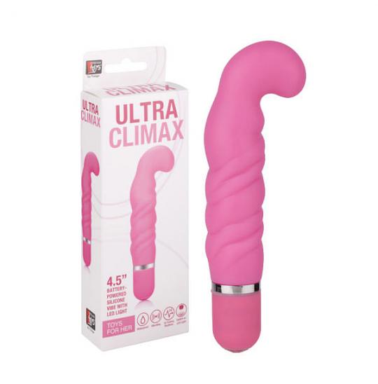 Вибромассажер-фаллоимитатор Neon Ultra Climax pink цвет розовый