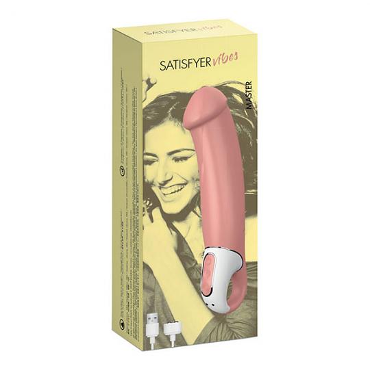 Вибромассажер-фаллоимитатор Satisfyer Vibes Master цвет телесный