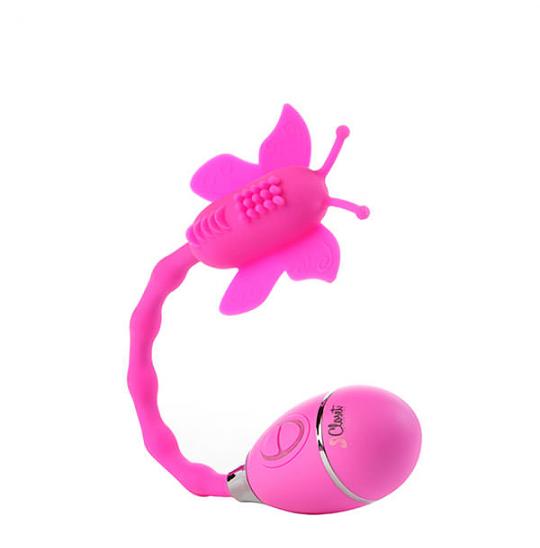 Вибромассажер-клиторальный стимулятор the Celine Butterfly pink цвет розовый