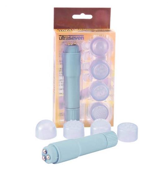 Вибромассажер-клиторальный стимулятор Ultra Seven цвет голубой