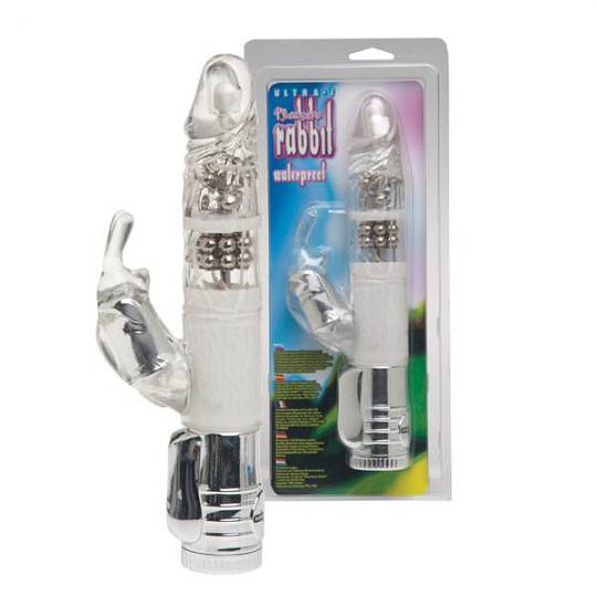 Вибромассажер-кролик Ultra7 Rabbit цвет белый