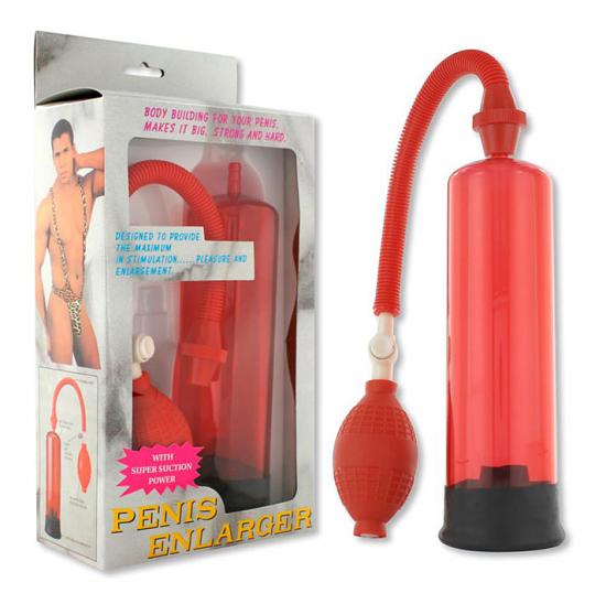 Вакуумный массажер для мужчин Penis Enlarger Red цвет красный