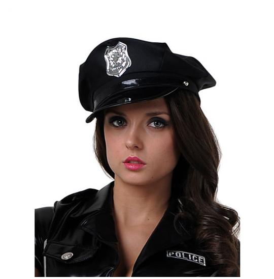 Фуражка полицейского с кокардой цвет черный