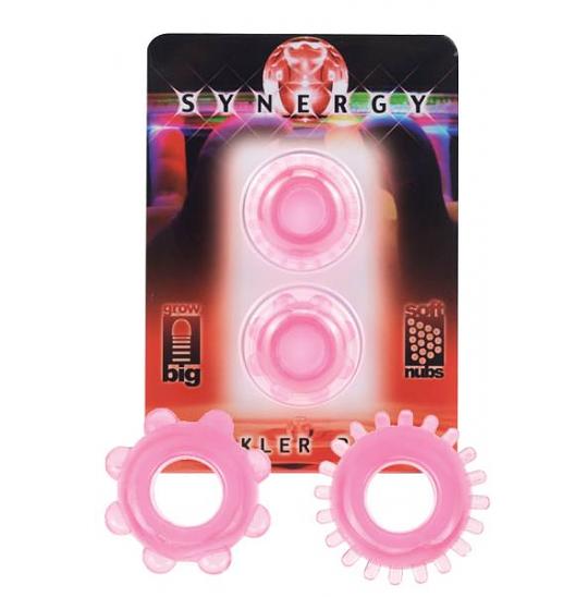 Клиторальный стимулятор - кольцо Synergy Tickler Ring Pink цвет розовый