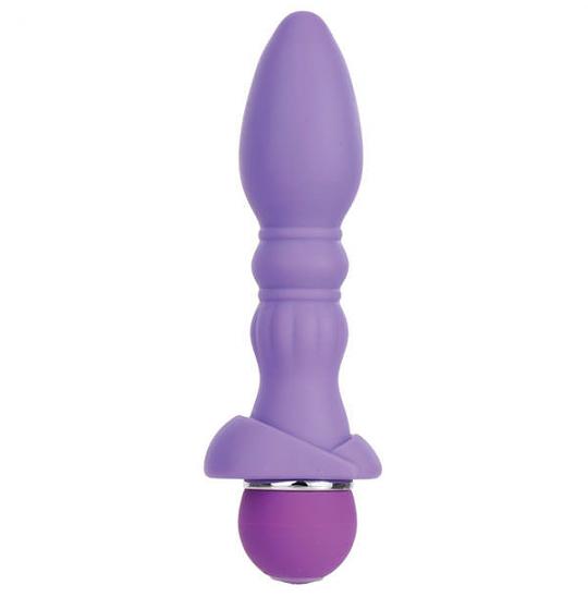 Вибромассажер анальный Purrfect Silicone Anal vibrator purple цвет фиолетовый