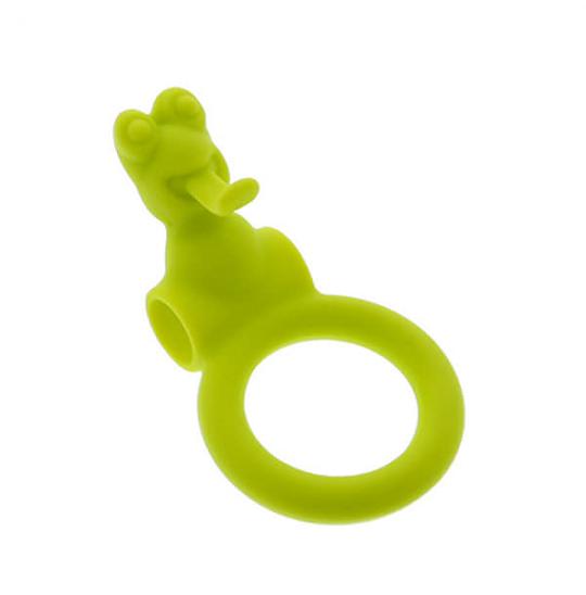 Вибромассажер-клиторальный стимулятор Neon Froggy Style Vibrating Ring цвет зеленый