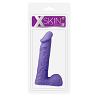 Фаллоимитатор-массажер Xskin 8 PVC Dong Purple цвет фиолетовый цена 2187 руб