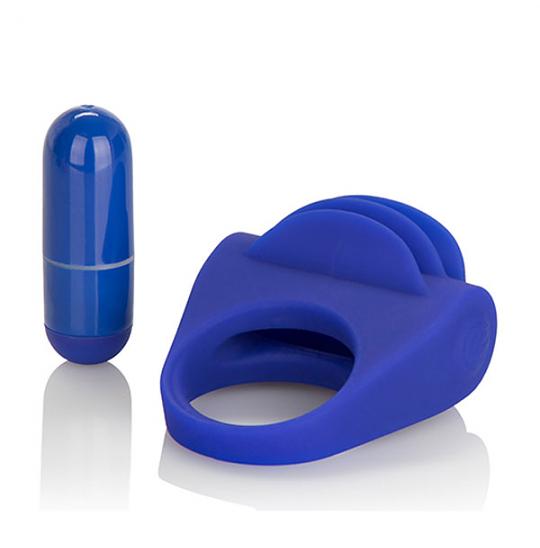 Вибромассажер-клиторальный стимулятор цвет голубой