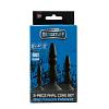 Набор массажеров для анальной стимуляции Menzstuff 3-piece Anal Cone Set Black цвет черный цена 2660 руб