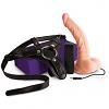 Вибромассажер-фаллоимитатор с креплением на поясе Sexxbian 7.5inch Vibr. Dong and Harness из PVC