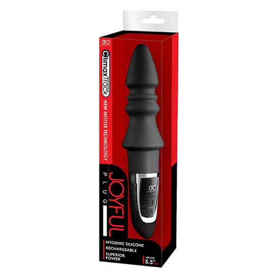Вибратор для анальной стимуляции Joyful Plug Vibrator 5.5inch black цвет черный
