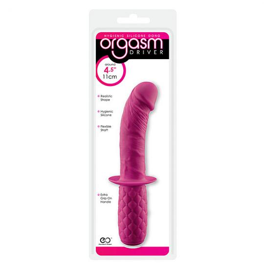 Фаллоимитатор-массажер Orgasm Driver Curved цвет розовый