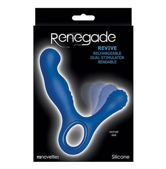 Вибратор для анальной стимуляции Renegade Revive Prostate Massager blue цвет синий