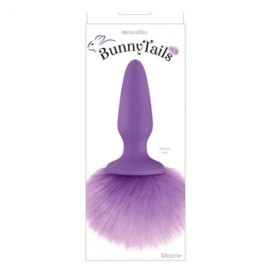 Массажер для анальной стимуляции Bunny Tails Purple цвет фиолетовый