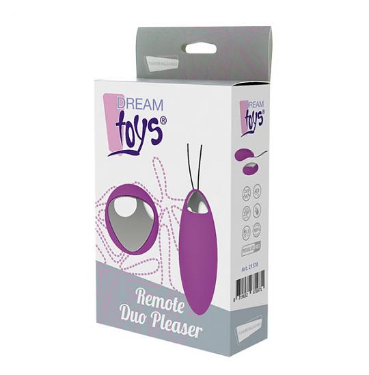 Вибромассажер-пуля Remote Duo Pleaser Purple цвет фиолетовый