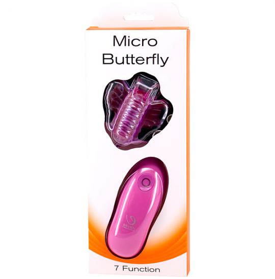 Вибробабочка с креплением на поясе Butterfly Stimulator цвет фиолетовый