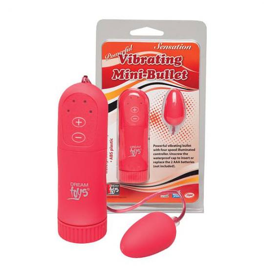 Виброяйцо Vibrating Mini Bullet Red цвет розовый
