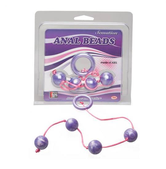 Анальная цепочка Good Vibes anal beads medium purple цвет фиолетовый